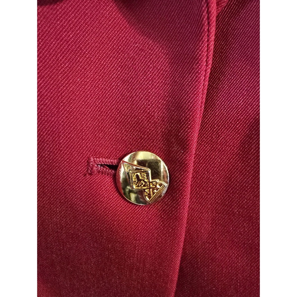 Austin‎ Reed Red Blazer with Gold Accent size 6 Petite READ - Picture 5 of 11